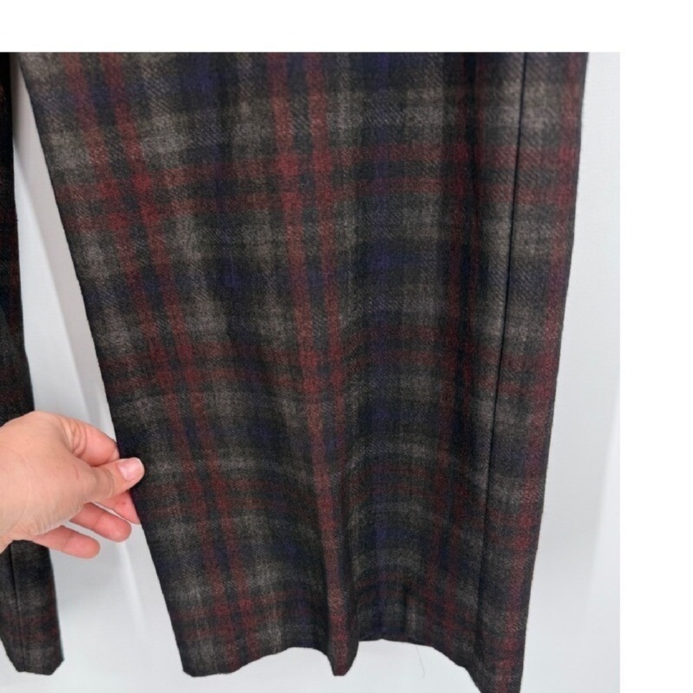 Avenue Montaigne Pants Womens Size 10 Plaid Pull On Cropped Wide Leg USA - Picture 3 of 7